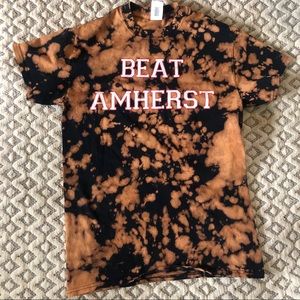 Bleach Dyed “Beat Amherst” T-shirt (small)